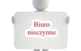 Dnia 5 września 2025r. skrócony czas pracy biura